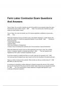 Farm Labor Contractor Exam Questions And Answers