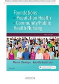 Foundations for Population Health in Community/Public Health Nursing 5th Edition by Marcia Stanhope PhD RN FAAN (Author), Jeanette Lancaster PhD RN FAAN (Author) ISBN-13: 978-0323443838