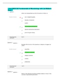 BIOS 242 Fundamentals of Microbiology with Lab Midterm Exam 1 answered