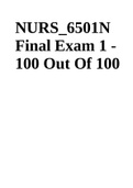 NURS6501N Final Exam 1 2022 Update.