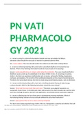 PN VATI PHARMACOL OGY 2021/2022 CORRECTLY VERIFIED