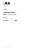 OCR GCE  Further Mathematics A Y544/01: Discrete Mathematics A Level Mark Scheme for June 2024