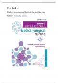 Test Bank- Timby's Introductory Medical-Surgical Nursing, 13th Edition ( Donnelly-Moreno, 2024)  All Chapters 1- 72|| Newest Edition 