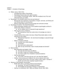 Class notes Introduction to Psychology, Chapter 1 The Evolution of Psychological Science (PSYC-BC1001-01)  Psychological Science, ISBN: 9780393640403