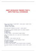 ANAT 100 BLOCK THEORY TEST 1 WITH THE FULL COVERAGE