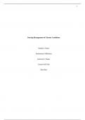 Nursing Management of Chronic Conditions 