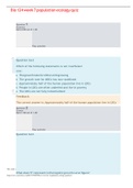 bio 124 week 7 population ecology quiz/Answers