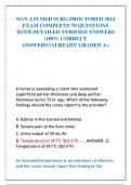 NGN ATI MED SURG PROCTORED 2024  EXAM COMPLETE 70 QUESTIONS  WITH DETAILED VERIFIED ANSWERS  (100% CORRECT  ANSWERS)/ALREADY GRADED A+