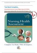 Test Bank Complete_  Nursing Health Assessment A Clinical Judgment Approach 4th Edition, Sharon Jensen (Author) 2022 |Five Units With All Chapters 1-30