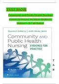 TEST BANK  Community and Public Health Nursing:   Evidence for Practice, 4th Edition (DeMarco), 