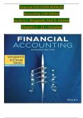 Solution Manual For Financial Accounting, 11th Edition by Jerry J. Weygandt, Paul D. Kimmel, Verified Chapters 1 - 13, Complete Newest Version