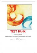 TEST BANK accompanying the book THERMODYNAMICS - FUNDAMENTALS AND ENGINEERING APPLICATIONS P. Colonna (Complete Questions & Answers)