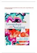 Test Bank For Gerontologic Nursing 6th Edition by Sue E. Meiner, Jennifer J. Yeager