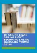 US SAILING LEARN SAILING RIGHT! BEGINNING SAILING (GLOSSARY TERMS) 2024!!