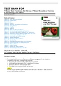 TEST BANK Williams' Basic Nutrition & Diet Therapy (Williams' Essentials of Nutrition & Diet Therapy) 15th Edition by Staci Nix McIntosh Chapter 1-23