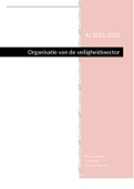 Alle open vragen + trefwoorden organisatie van de veiligheidssector