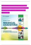 TEST BANK For Medical Assisting Administrative & Clinical Competencies (MindTap Course List) 9th Edition by Michelle Blesi, Verified Chapters 1 - 58, Complete Newest Version