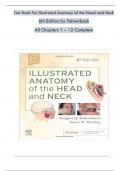 TEST BANK For Illustrated Anatomy of the Head and Neck 6th Edition by Margaret J. Fehrenbach, Susan W. Herring | Verified Chapters 1 - 12 | Complete Newest Version