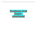 Nursing (Nur 601) Predictor Exit Exam - proctored/Nursing (Nur 601) Predictor Exit Exam - proctored