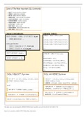 WGU c170 The Most Important SQL Commands(SQL study guide)