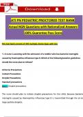 (2023 / 2024) ATI Proctored Exam: PN Pediatric Nursing Test Bank  (350+ Ques & Ans) with NGN Questions and Verified  Rationalized Answers, Passing Score Guarantee