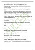 PHARMACOLOGY D398 WGU STUDY GUIDE