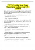 TCFP Fire Marshal Exam Questions and Answers A+ Graded