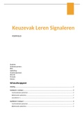 Volg je een keuze vak? hierbij mijn portfolio van het keuzevak: leren signaleren va