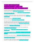 C468 INFORMATION MANAGEMENT AND THE APPLICATION OF TECHNOLOGY STUDY GUIDE LATEST