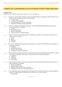  NSG 201H>Chapter 30: Coordinating Care for Patients With Cardiac Disorders.