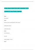 CMSA EXAM QUESTION AND ANSWERS WITH COMPLETE SOLUTIONS VERIFIED