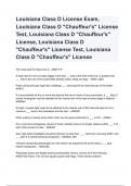 Louisiana Class D License Exam, Louisiana Class D "Chauffeur's" License Test, Louisiana Class D "Chauffeur's" License, Louisiana Class D "Chauffeur's" License Test, Louisiana Class D "Chauffeur's" License Questions with