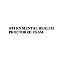 ATI RN MENTAL HEALTH PROCTORED EXAM .