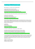 Cardiology FISDAP practice question and answer