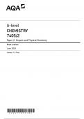 AQA A Level Chemistry Paper 2 Markscheme 2024 [VERIFIED]