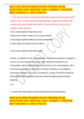 NUR 0242 HESI PHARMACOLOGY MYOSIN EXAM QUESTIONS AND ANSWERS 100% CORRECT/VERIFIED BEST NEW UPDATE 2021/2022GRADED A+