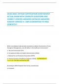 IAHSS BASIC OFFICER CERTIFICATION EXAM NEWEST ACTUAL EXAM WITH COMPLETE QUESTIONS AND CORRECT VERIFIED ANSWERS (DETAILED ANSWERS) ALREADY GRADED A+ 100% GUARANTEED TO PASS CONCEPTS!!