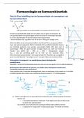 Samenvatting farmacologie en farmacokinetiek