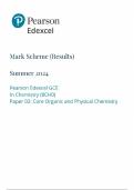 2024 EDEXCEL AS-LEVEL CHEMISTRY PAPER 2 MARK SCHEME