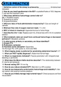 ATLS TESTS, EXAMS , PRE TEST AND POST TEST ( ALL ATLS MATERIAL BUNDLED TOGETHER) A  GRADED 100% VERIFIED ( POSSIBLE QUESTIONS IN THE EXAM)