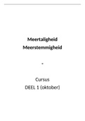 Meertaligheid en meerstemmigheid: samenvatting cursus