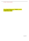 Case Study Report 1: THREE JAYS CORPORATION