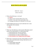 BUSI 530 FINANCE EXAM 01 QUIZ / BUSI530 FINANCE EXAM 01 QUIZ:LATEST-LIBERTY UNIVERSITY