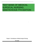 Test Bank of Medical surgical nursing ignatavicius 7th edition