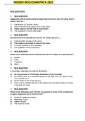 IND2601 MCQ EXAM PACK 2022