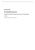 PATHOPHYSIOLOGY THE BIOLOGIC BASIS FOR DISEASE IN ADULTS AND CHILDREN TEST BANK 8th Edition Kathryn L. McCance, Sue E. Huether