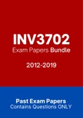 INV3702 -  Exam Prep. Questions (2012-2019)