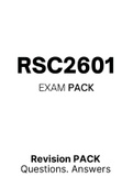 RSC2601 - EXAM PACK (2022)