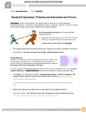 GIZMO CHEM 8689 STUDENT EXPLORATION: POLARITY AND INTERMOLECULAR FORCES GRADED A+