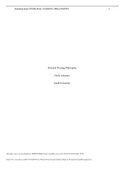 South University, Savannah - NSG 5002 > Week 3 Project Concept Synthesis Paper on Personal Nursing Philosophy (Latest Study Guide) Already Graded A+